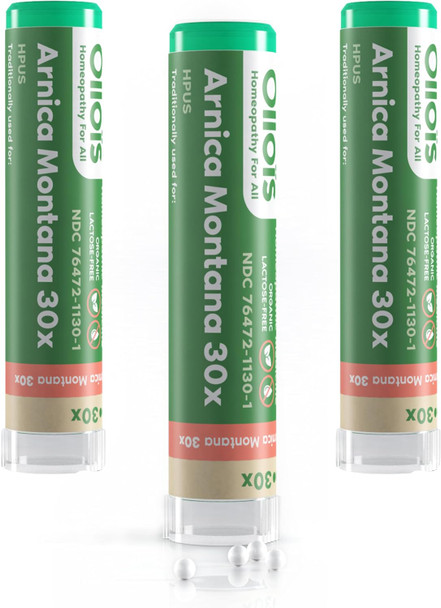Ollois Arnica Montana 30X Organic, Lactose-, Kosher Homeopathic Medicine, 80 Pellets (Pack Of 3) Ollois Arnica Montana 30X Organic, Lactose-, Kosher Homeopathic Medicine, 80 Pellets (Pack Of 3)