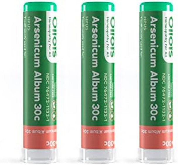 Ollois Arsenicum Album 30C Organic, Lactose-, Kosher Homeopathic Medicine, 80 Pellets (Pack Of 3) Ollois Arsenicum Album 30C Organic, Lactose-, Kosher Homeopathic Medicine, 80 Pellets (Pack Of 3)