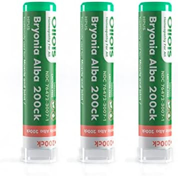 Ollois Bryonia 200Ck Organic, Lactose-, Kosher Homeopathic Medicine, 80 Pellets (Pack Of 3)