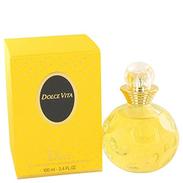 DOLCE VITA by Christian Dior Eau De Toilette Spray 3.4 oz for Women - 100% Authentic