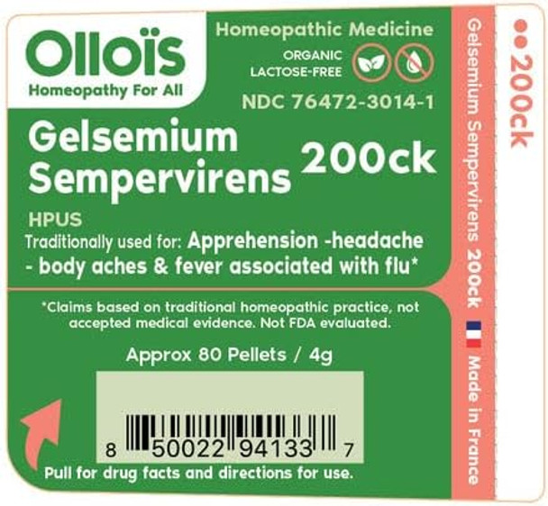 Ollois Gelsemium Sempervirens 200Ck Organic, Lactose-, Kosher Homeopathic Medicine, 80 Pellets (Pack Of 3) Ollois Gelsemium Sempervirens 200Ck Organic, Lactose-, Kosher Homeopathic Medicine, 80 Pellets (Pack Of 3)