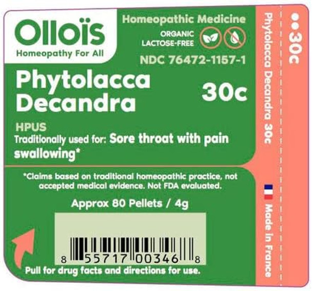 Ollois Phytolacca Decandra 30C Organic, Lactose-, Kosher Homeopathic Medicine, 80 Pellets (Pack Of 3) Ollois Phytolacca Decandra 30C Organic, Lactose-, Kosher Homeopathic Medicine, 80 Pellets (Pack Of 3)