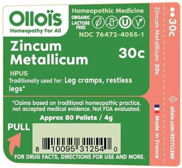 Ollois Zincum Metallicum 30C Organic, Lactose-, Vegan, Homeopathic Medicine, 80 Pellets (Pack Of 1) Ollois Zincum Metallicum 30C Organic, Lactose-, Vegan, Homeopathic Medicine, 80 Pellets (Pack Of 1)