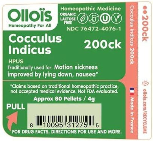 Ollois Cocculus Indicus 200Ck Organic, Lactose-, Vegan, Homeopathic Medicine, 80 Pellets (Pack Of 1) Ollois Cocculus Indicus 200Ck Organic, Lactose-, Vegan, Homeopathic Medicine, 80 Pellets (Pack Of 1)