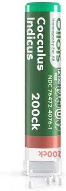 Ollois Cocculus Indicus 200Ck Organic, Lactose-, Vegan, Homeopathic Medicine, 80 Pellets (Pack Of 1) Ollois Cocculus Indicus 200Ck Organic, Lactose-, Vegan, Homeopathic Medicine, 80 Pellets (Pack Of 1)