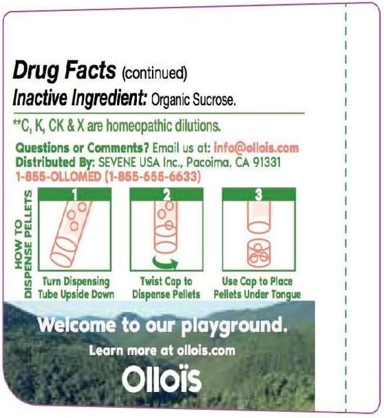 Ollois Euphrasia 200Ck Organic, Lactose-, Vegan, Homeopathic Medicine, 80 Pellets (Pack Of 3)