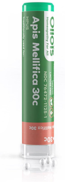 Ollois Apis Mellifica 30C, Organic, Lactose- Homeopathic Medicine, 80 Pellets (Pack Of 1) Ollois Apis Mellifica 30C, Organic, Lactose- Homeopathic Medicine, 80 Pellets (Pack Of 1)