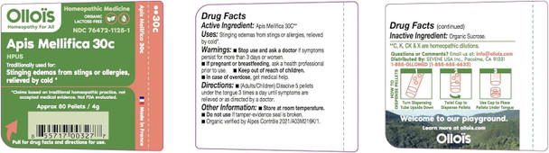 Ollois Apis Mellifica 30C, Organic, Lactose- Homeopathic Medicine, 80 Pellets (Pack Of 1) Ollois Apis Mellifica 30C, Organic, Lactose- Homeopathic Medicine, 80 Pellets (Pack Of 1)