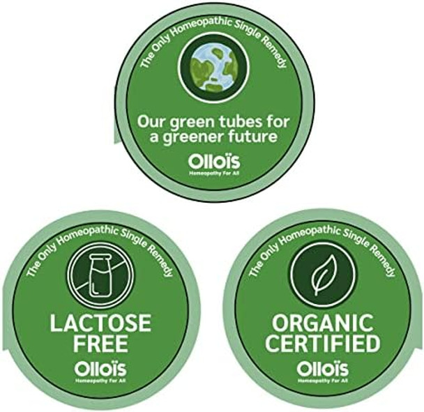 Ollois Sabina 200Ck Organic, Lactose-, Vegan, Homeopathic Medicine, 80 Pellets (Pack Of 3)