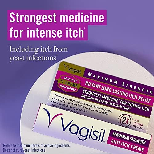 Vagisil Maximum Strength Feminine Anti-Itch Cream With Benzocaine For Women & Feminine Wash For Intimate Area Hygiene And Itchy, Dry Skin, Itch Protect+ Crème Wash, Ph Balanced