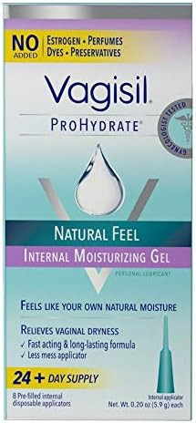 Vagisil Prohydrate Natural Feel Internal Moisturizing Gel 8 Ea (Pack Of 2)