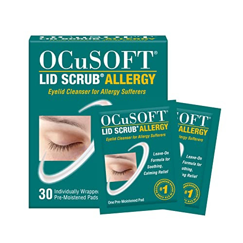 Ocusoft Lid Scrub Allergy Eyelid Cleanser 30Ct