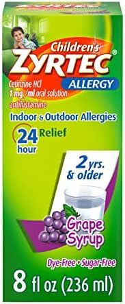 Zyrtec Children'S Allergy Syrup And Adult Allergy Tablets Bundle With Antihistamine For Indoor & Outdoor Allergy Relief
