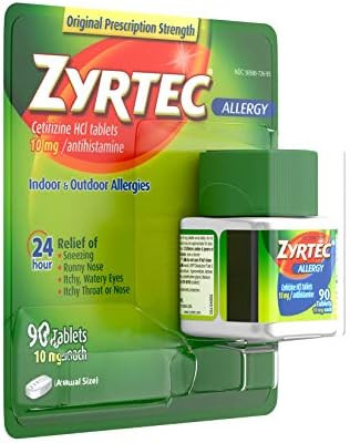 Zyrtec 24 Hour Allergy Relief Tablets - 10Mg, 90 Ct