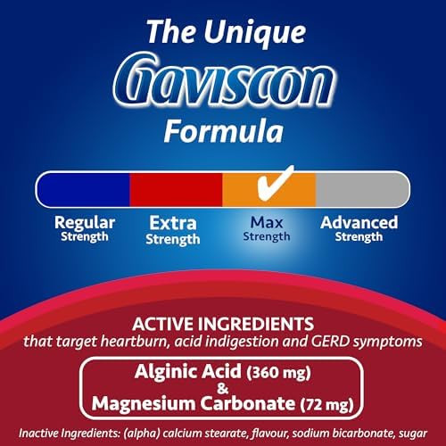 Gaviscon Max Berry Tablet, 50 Count