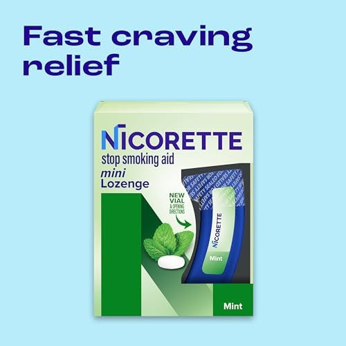 Nicorette 4 Mg Mini Lozenges To Help Stop - Mint Flavored Stop Aid, 101 Count
