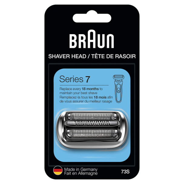 Braun Series 7 73s Electric Shaver Head, Silver Designed for Series 7 Shavers (new Generation)