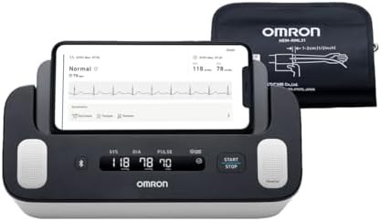 Omron Complete 2-In-1 Blood Pressure Monitor + Ekg For Home Use & Upper Arm Blood Pressure Cuff - #1 Doctor & Pharmacist Recommended Brand - Clinically Validated - Connect App