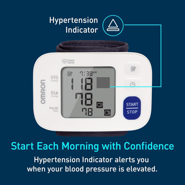 Omron 3 Series Wrist Blood Pressure Monitor For Home Use - #1 Doctor & Pharmacist Recommended Brand - Clinically Validated