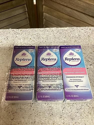 Replens Silky Smooth Personal Lubricant, Estrogen , Enhances Intimacy, 2.7 Fl Oz (Pack Of 6)
