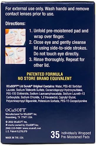 Ocusoft Lid Scrub Original 30 Count Inflation Buster With 5 Extra Pads