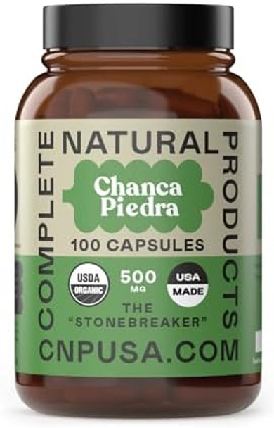 Organic Chanca Piedra Capsules - 500Mg, 100 Pills, Pure Phyllanthus Niruri Stonebreaker Extract