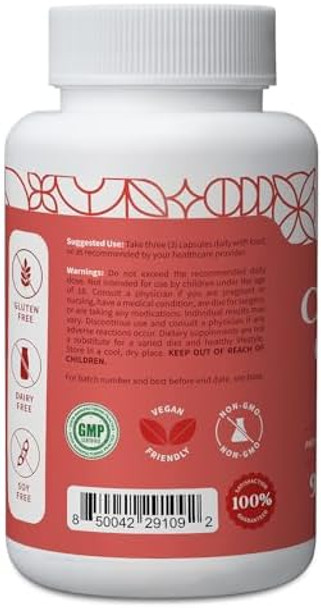 Pattern Wellness Cholesterol Complex Supplement - All-Natural Balancing Formula - Boost Overall Wellness - 3Rd Party Lab Tested - 90 Vegan Capsules