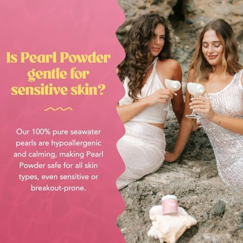 A Superfoods Pearl Powder, Dietary And Topical Use, Blend Into Drinks, Smoothies, Or Skincare, Natural Source Of Calcium, Amino Acids, & Minerals, Gentle On Sensitive Skin, Gluten , 1.4 Oz