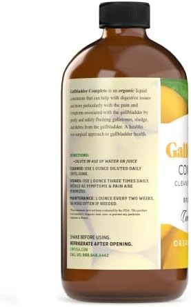 Gallbladder Complete 8Oz Organic Liquid Concentrate - Digestive Vinegar Bitters Supplement