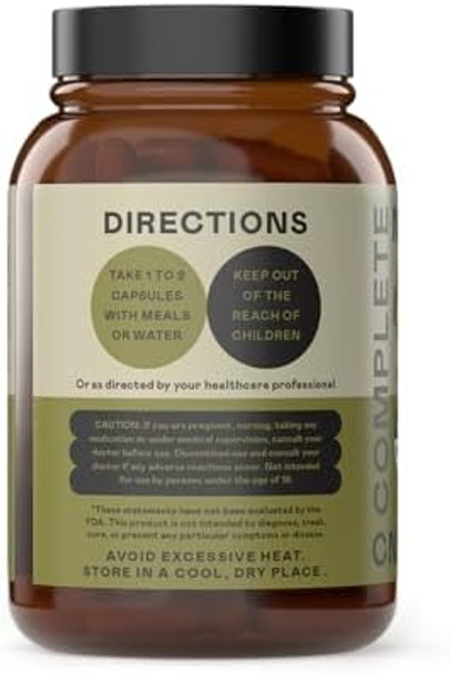 Complete Natural Products Organic Artichoke Capsules 450Mg Vegetarian, Plant-Based Herbal Supplement For Liver & Digestive Support