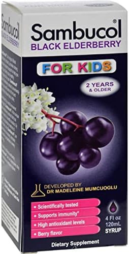 Sambucol Black Elderbry Syrup Kids 4 Fz (Pack Of 12)