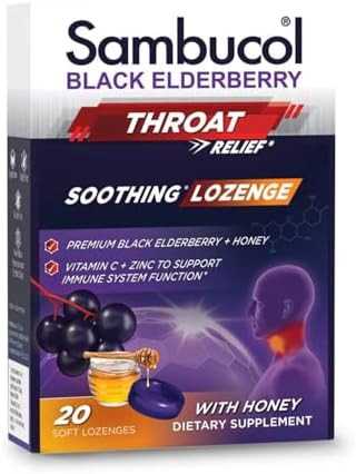 Sambucol Black Elderberry Pastilles, 20 Count - Pack Of 4