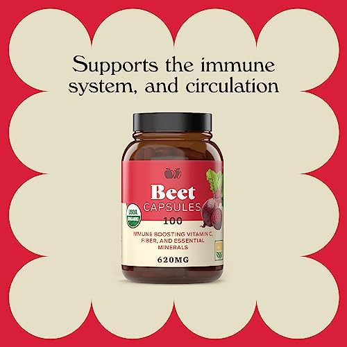 Complete Natural Products Beet Root 100 Capsules & Turmeric 100 Capsules Bundle