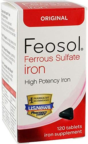 Feosol Original Vitamins, 120 Count (Pack Of 2)