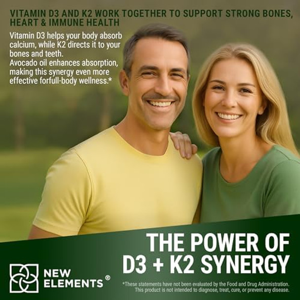 Elements Liquid Vitamin D3 + K2 (Mk-7) Drops 10,000 Iu – High Absorption For Bone & Immune Support Non-Gmo, Avocado Oil Base Promotes Strong Bones, Heart & Immune Health 2 Fl Oz (60 Ml) Elements Liquid Vitamin D3 + K2 (Mk-7) Drops 10,000 Iu – High Absorption For Bone & Immune Support Non-Gmo, Avocado Oil Base Promotes Strong Bones, Heart & Immune Health 2 Fl Oz (60 Ml)