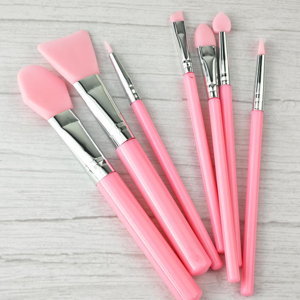 7 Pcs Silicone Face Mask Brush Applicator Set Soft Mask Beauty Tool for Face Care Skincare