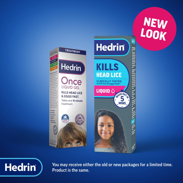 Hedrin Kills Headlice Liquid Gel Fast and Effective Lice and Nit Treatment Kills Head Lice and Eggs 4 Treatments Clinically Tested Suitable for Adults and Children 100ml