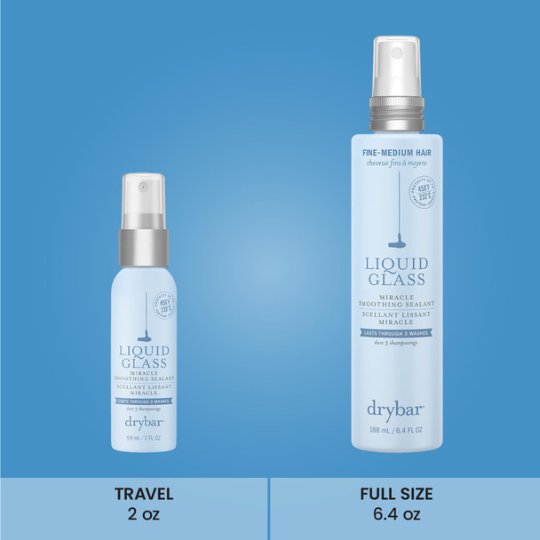 Drybar Liquid Glass Moisture-Rich Miracle Smoothing Sealant Fine to Medium Hair 2 Fl Oz (Pack of 1)