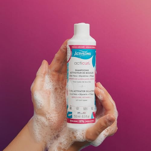 Activilong Acticurl Hydra Curl Activator Shampoo – Gently Cleanses Your Curls Without Damaging Them – Infused With Dragon Fruit/Pitaya And Aloe Vera – Moisturize Shape And Boost Your Curls – 250 Ml.