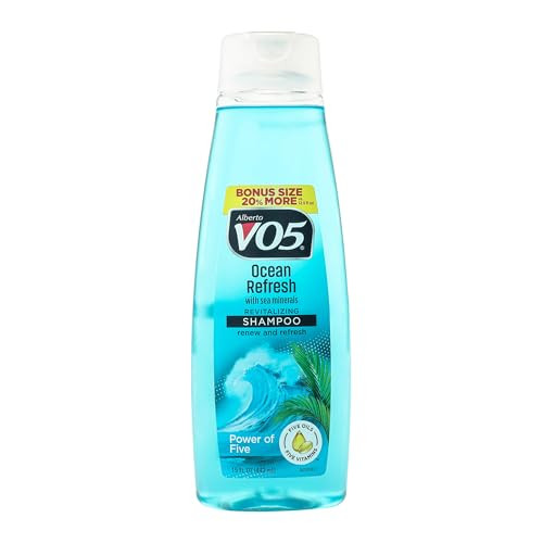 Alberto Vo5 Ocean Refresh Revitalizing Shampoo - Moisturizing Shampoo With Sea Minerals - Fresh Ocean Fragrance - Five Oils And Vitamins - 443 Ml