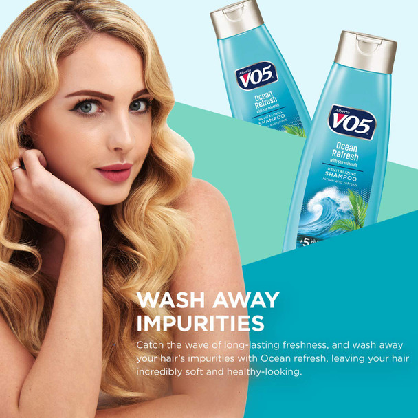 Alberto Vo5 Ocean Refresh Herbal Shampoo - Size 12.5Oz
