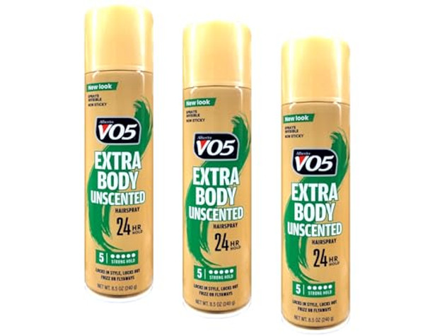 Alberto Vo5 Extra Body Unscented Hairspray 8.5 Fluid Ounce (Pack Of 3) Alberto Vo5 Extra Body Unscented Hairspray 8.5 Fluid Ounce (Pack Of 3)