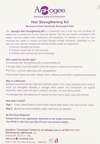 Aphogee Hair Strengthening Kit 2 Count 6 Fl.Oz