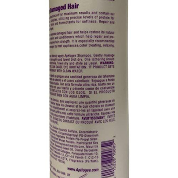 Aphogee Shampoo For Damaged Hair 16 Fl Oz (Pack Of 3)– Restores Strength Shine And Manageability