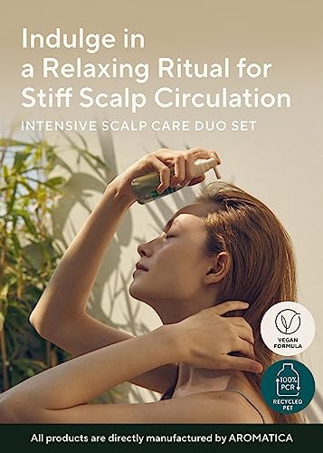 Aromatica Rosemary Root Enhancer & Wooden Scalp Massager Set - Hair Scalp Massager With Rosemary Water Scalp Serum For Hair Growth Hair Care For Women Dry Treatment Set