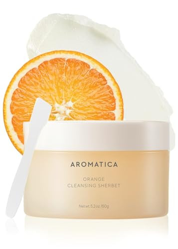 Aromatica Orange Cleansing Sherbet 150G - Double Cleanser Makeup Cleansing Balm - Melts Away Stubborn Impurities