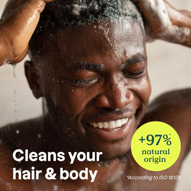 Attitude 2-In-1 Body Wash And Hair Shampoo Ewg Verified Shower Gel Dermatologically Tested Made With Naturally Derived Ingredients Vegan Personal Care Black Willow And Aspen 16 Fl Oz