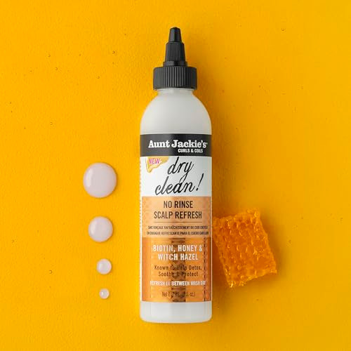 Aunt Jackie'S Braid + Twist Collection Dry Clean No Rinse Scalp Refresh – Detox And Moisturize Scalp With Witch Hazel Scalposine Biotin And Honey – 6 Fl Oz