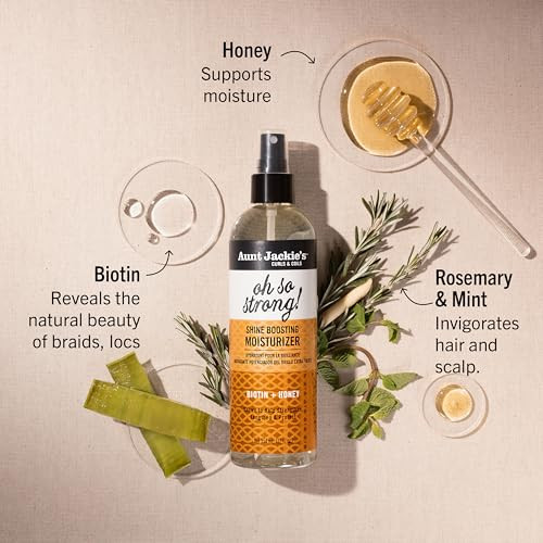 Aunt Jackie'S Award-Winning Braid + Twist Collection Oh So Strong Shine Boosting Moisturizer 12 Fl Oz