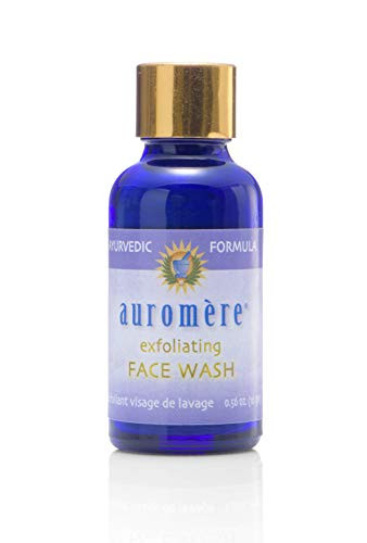 Auromere Ayurvedic Exfoliating Face Wash - Vegan All Natural Non Gmo Gentle Facial Polish & Cleanser (.56 Oz)